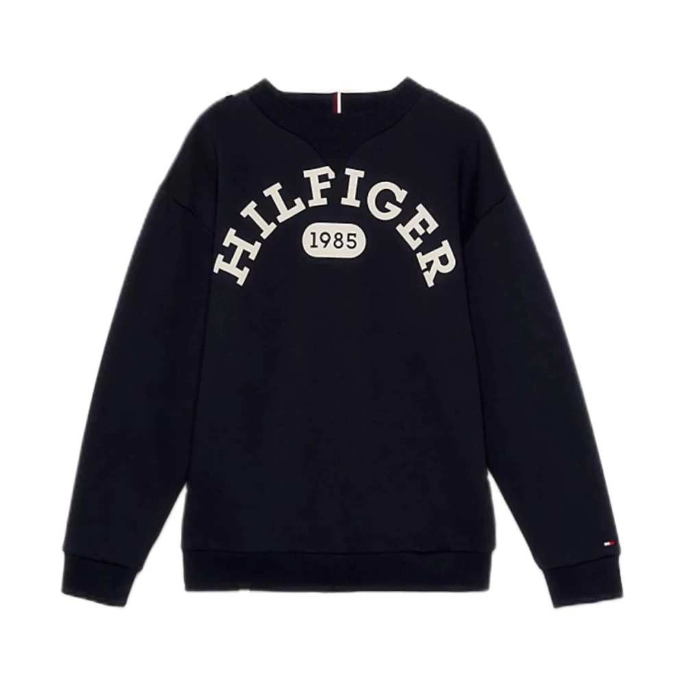 Tommy Hilfiger Boys Blue Bold Varsity Sweatshirt - Kids Sweatshirts - 4 Y - Kids