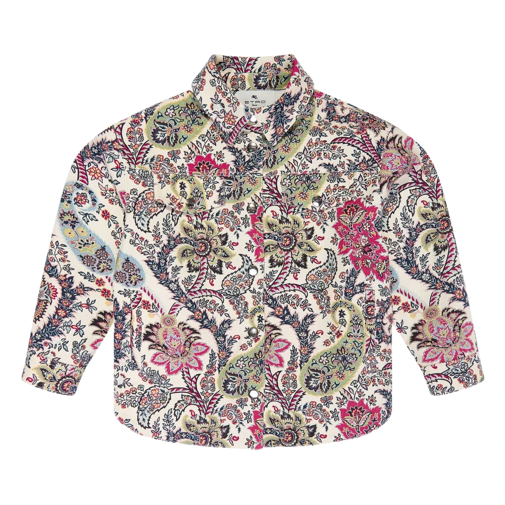 Etro Girls Multicolor Light Jackets, 4 Y, Floral Paisley Jacket