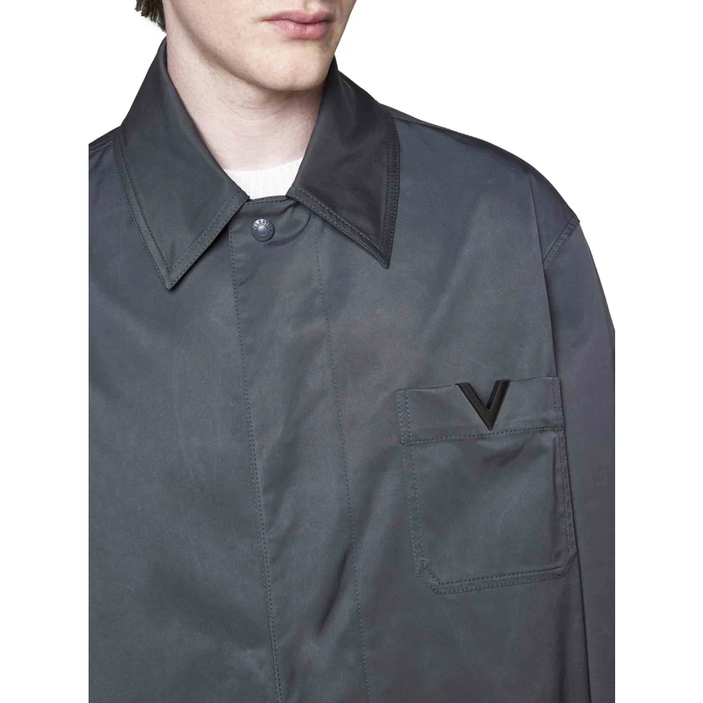 Valentino Elegante Grijze Jassen Gray Heren