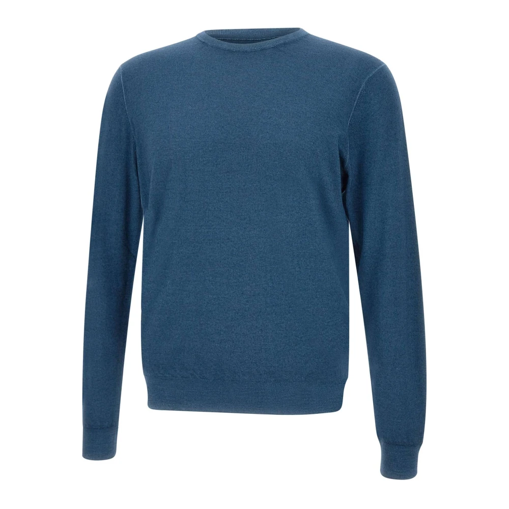 Filippo De Laurentiis Wollen Trui Nuvola Blu Colors Collection Blue Heren