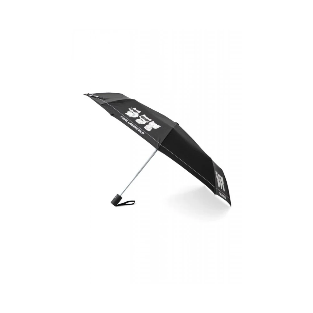 Karl Lagerfeld - Ikon Regenschirm - Accessories - Unisex - Schwarzk - One Size - Image 4
