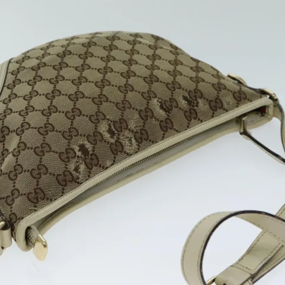 Gucci Vintage Pre-owned Canvas gucci-bags Beige Dames