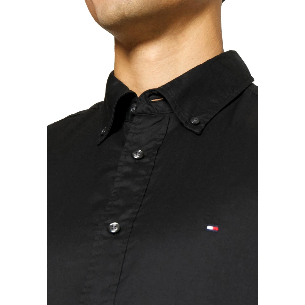 Tommy Jeans Reguliere Oxford Overhemd voor Heren Black Heren