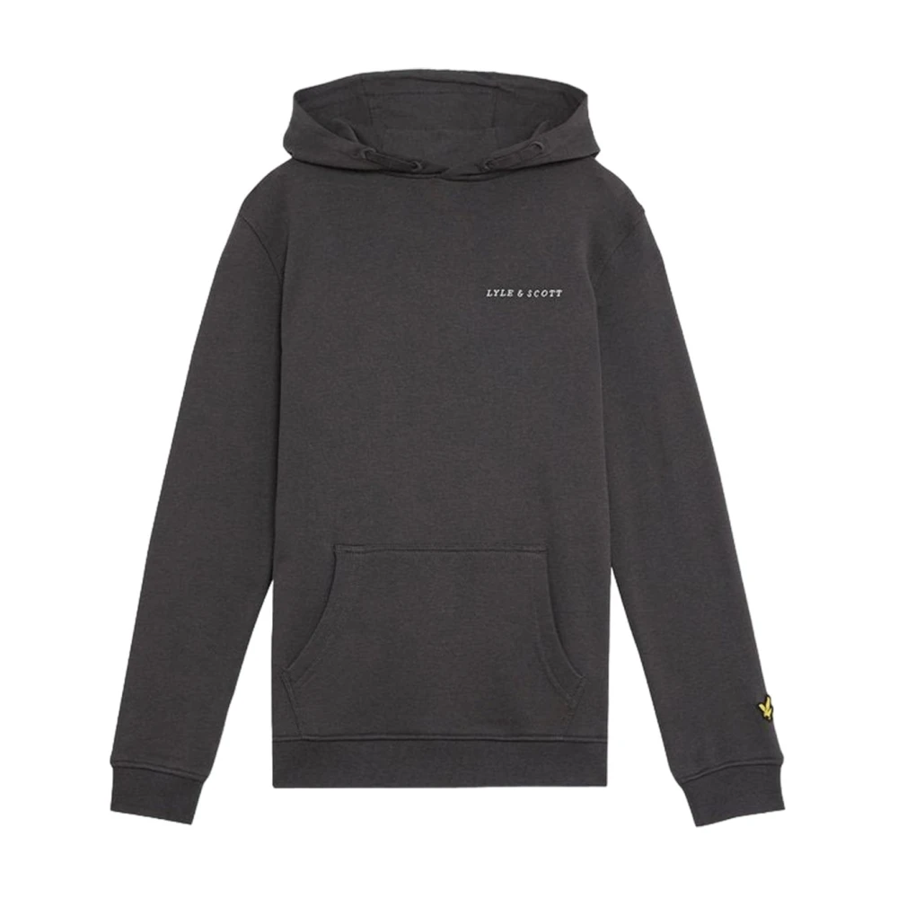 Lyle & Scott Geborduurde Katoenen Hoodie Gray Heren