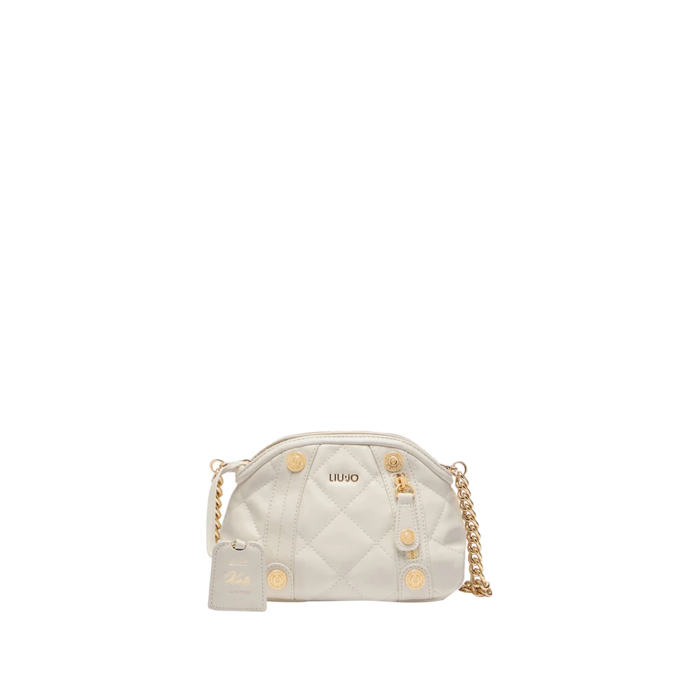 Liu Jo Elegante Ivoor Clutch met Gouden Details Beige Dames
