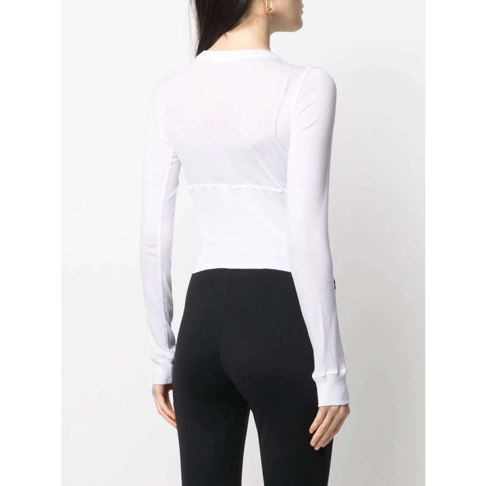 Wardrobe.nyc Witte Longsleeve T-shirt White Dames