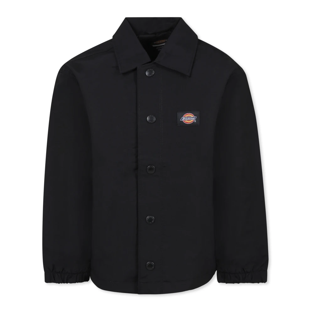 Dickies Svart Lättviktsjacka med tryckknappar Black, Unisex