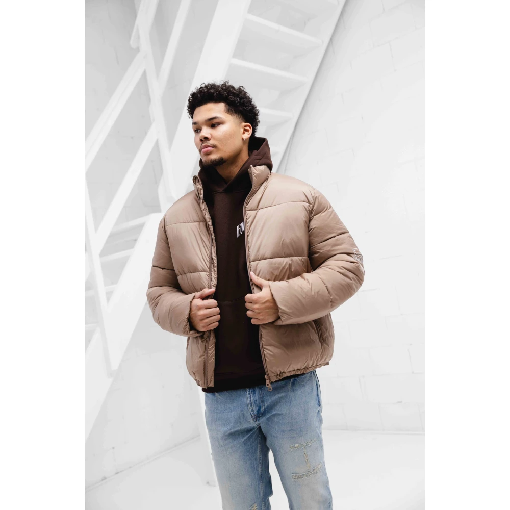Emporio Armani Bruine Bomberjack Heren Stijlvol Model Brown Heren