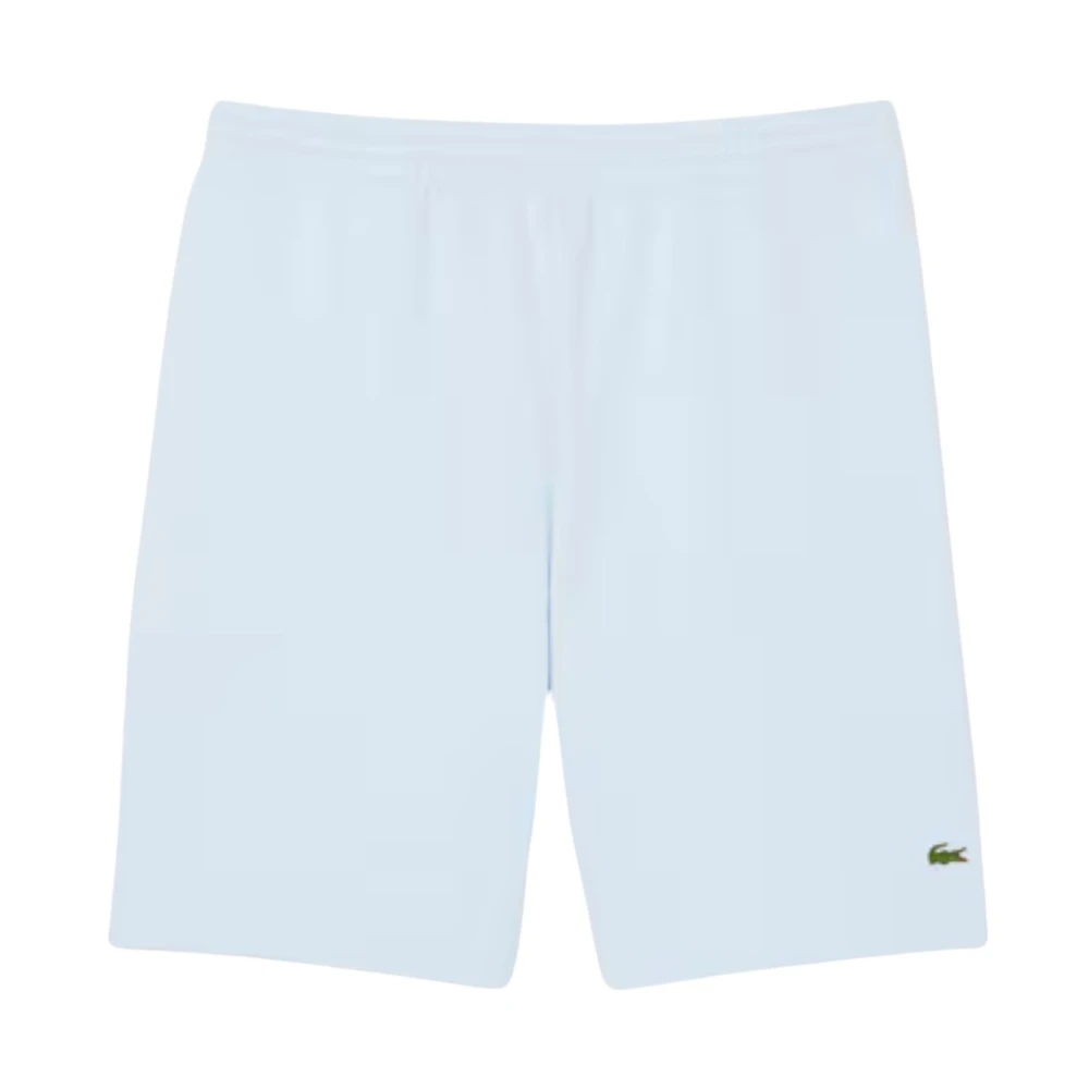 Lacoste Blauwe Katoenen Sweatshorts met Koord Blue Heren