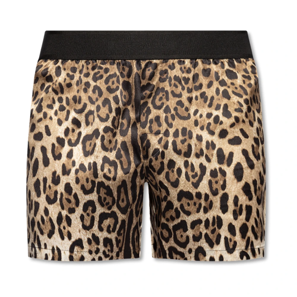 Dolce & Gabbana Zijden shorts Brown Heren