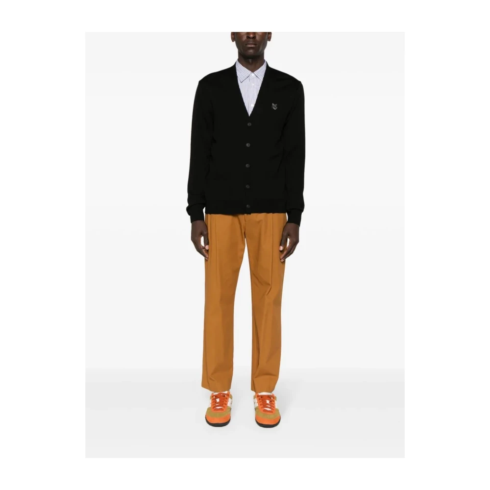 Maison Kitsuné Zwarte Gebreide Kleding voor Mannen Black Heren