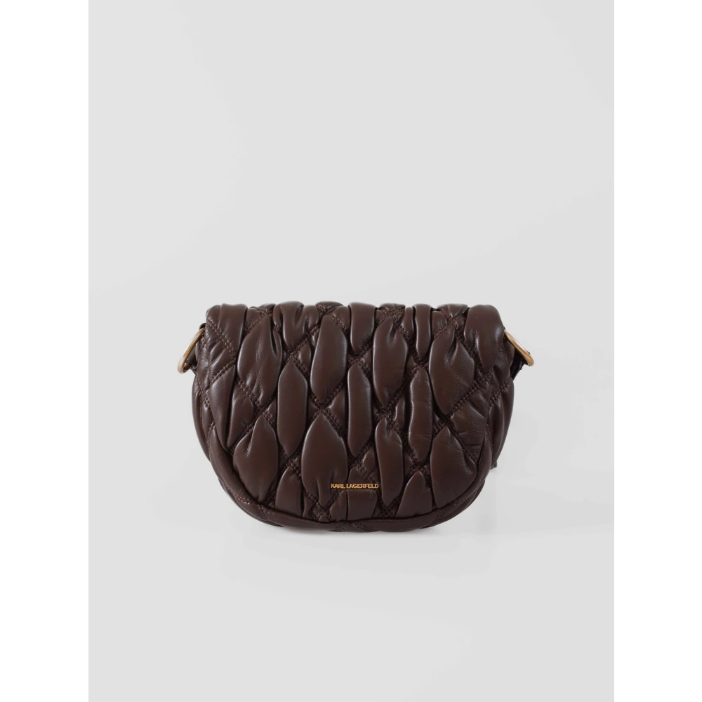 Karl Lagerfeld Bandolier K Signature Quilt Brown Dames