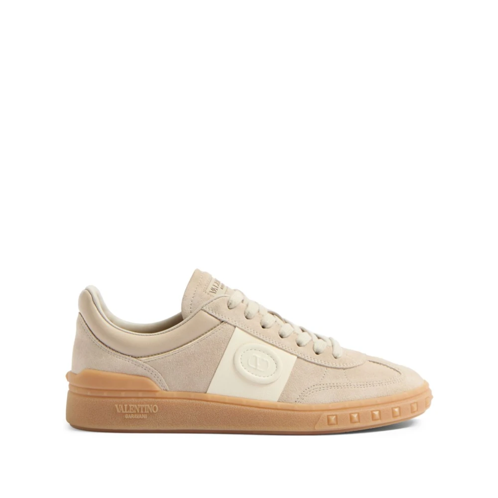 Valentino Garavani Women's Beige Sneakers, 7 Uk, Trainers For