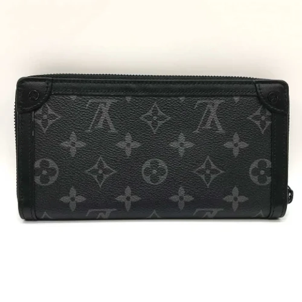 Louis Vuitton Vintage Pre-owned Canvas wallets Black Heren