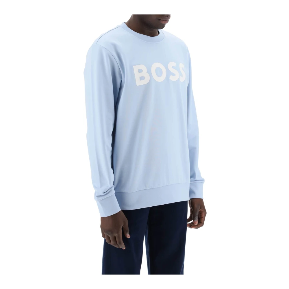 Boss Sweatshirts Blue Heren