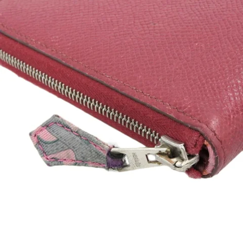 Hermès Vintage Pre-owned Fabric wallets Red Dames