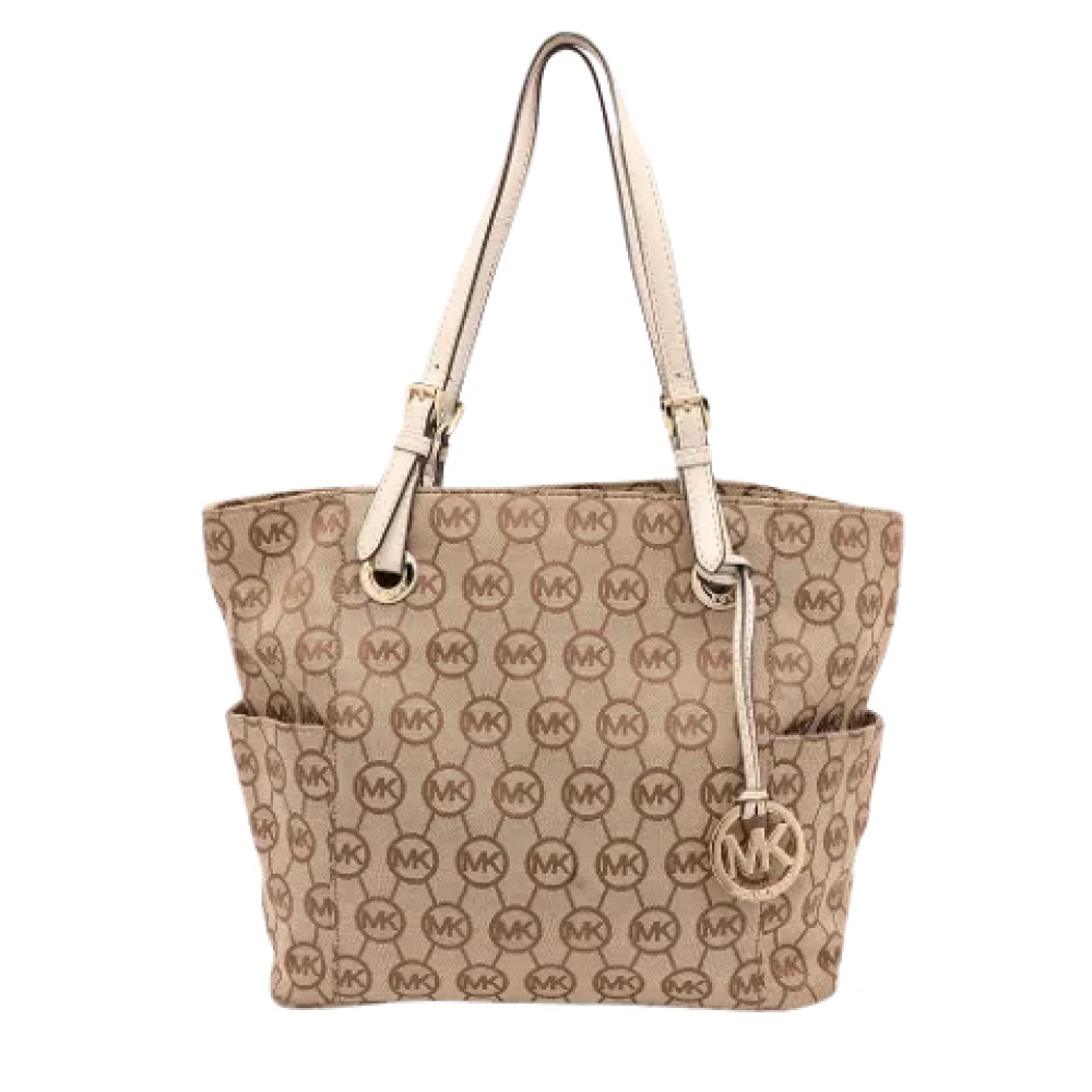 Michael Kors Pre-owned Canvas totes Beige Dames