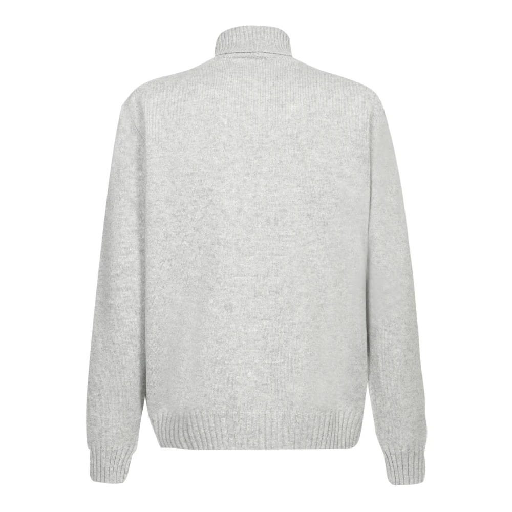 Dell'oglio Grijze Gebreide Kleding voor Mannen Aw24 Gray Heren