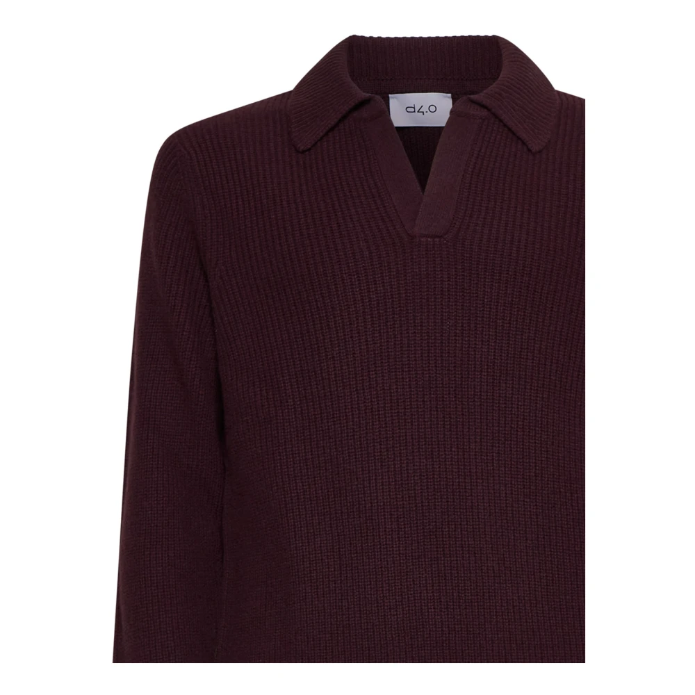 D4.0 Bordeaux Sweaters Red Heren