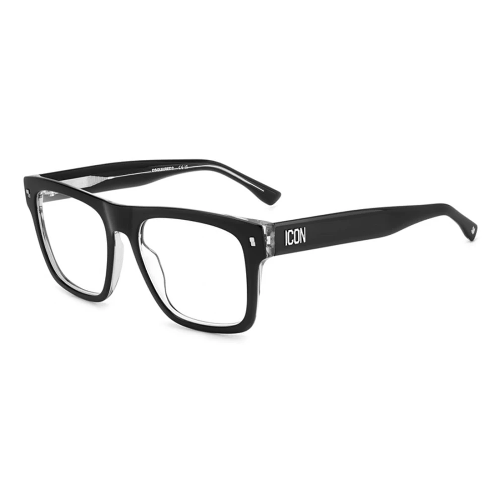 Dsquared2 Men's Black Icon 0018 Optical Frame - Glasses - 54 Mm - Accessories