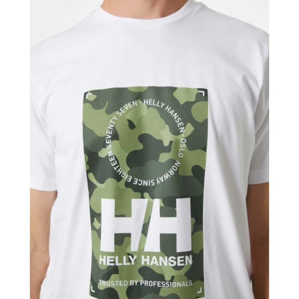 Helly Hansen Heren Katoenen T-Shirt White Heren
