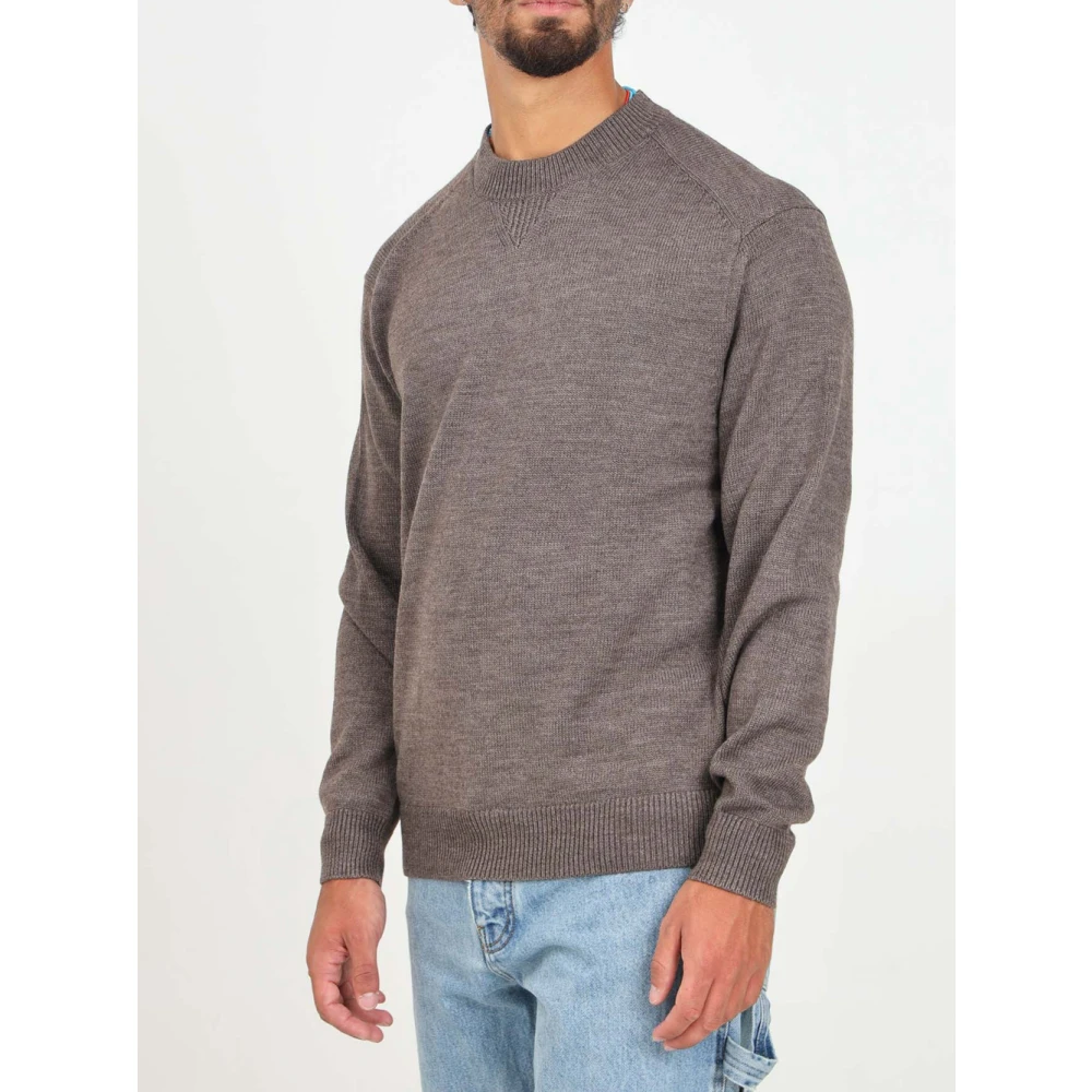 Armani Exchange Bruine Mel Pullover Sweater Brown Heren