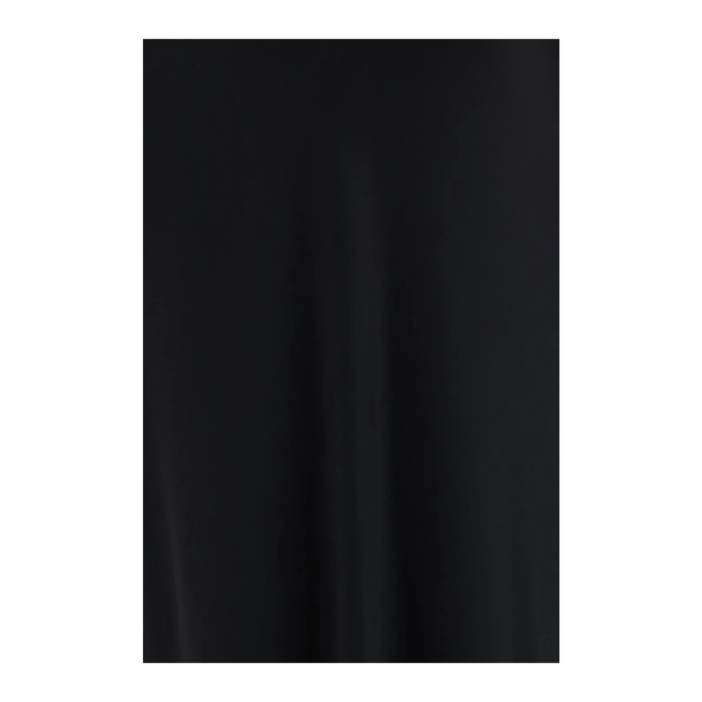 Salvatore Ferragamo Satijnen Rok met Zijgleuven Black Dames