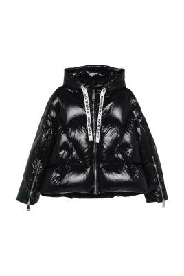 Shiny Hooded Down Jacket
