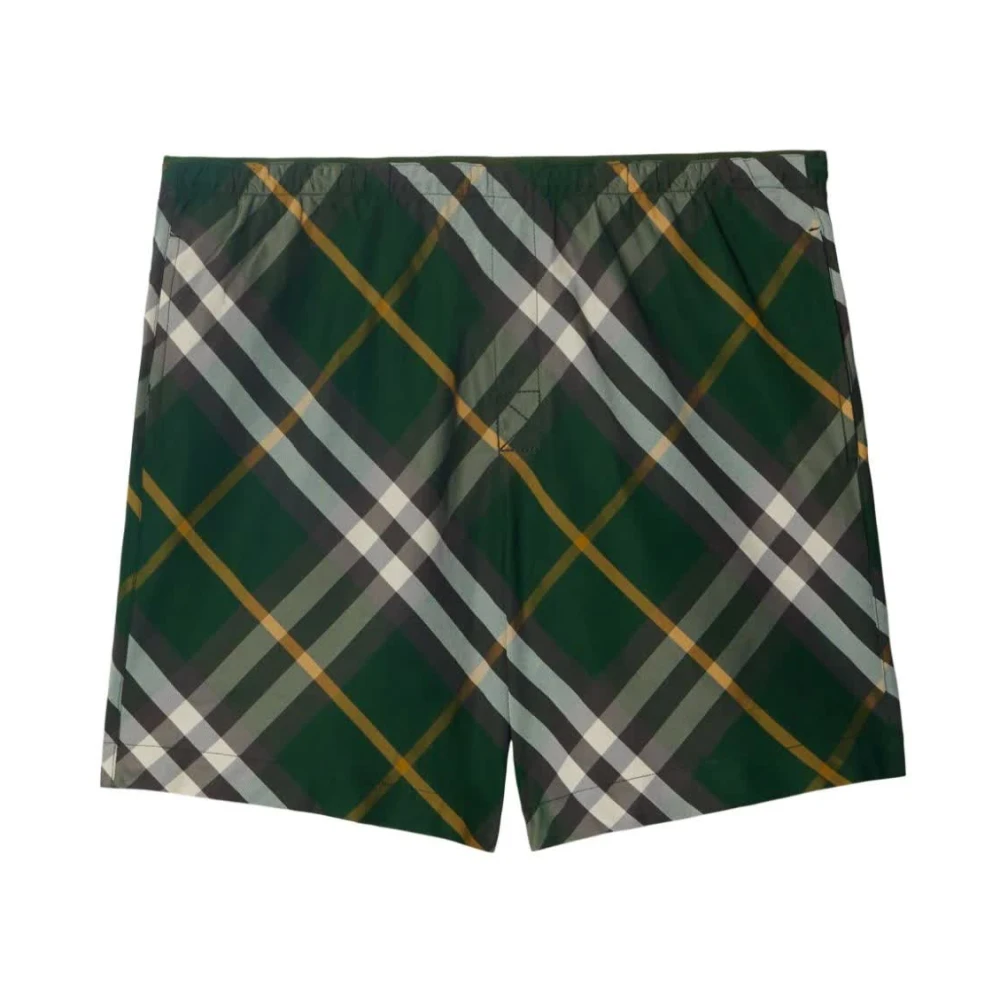 Burberry Mare Check Boxer Shorts Green Heren