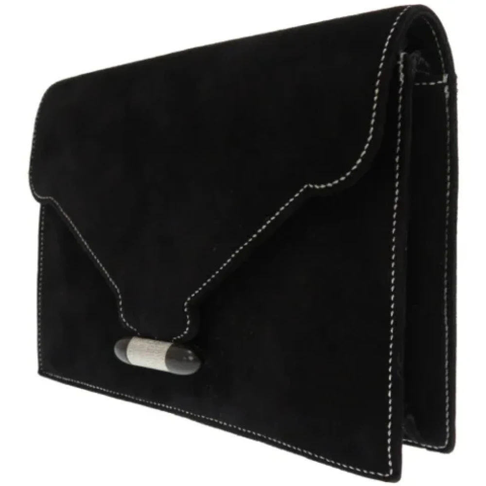 Hermès Vintage Pre-owned Fabric clutches Black Dames