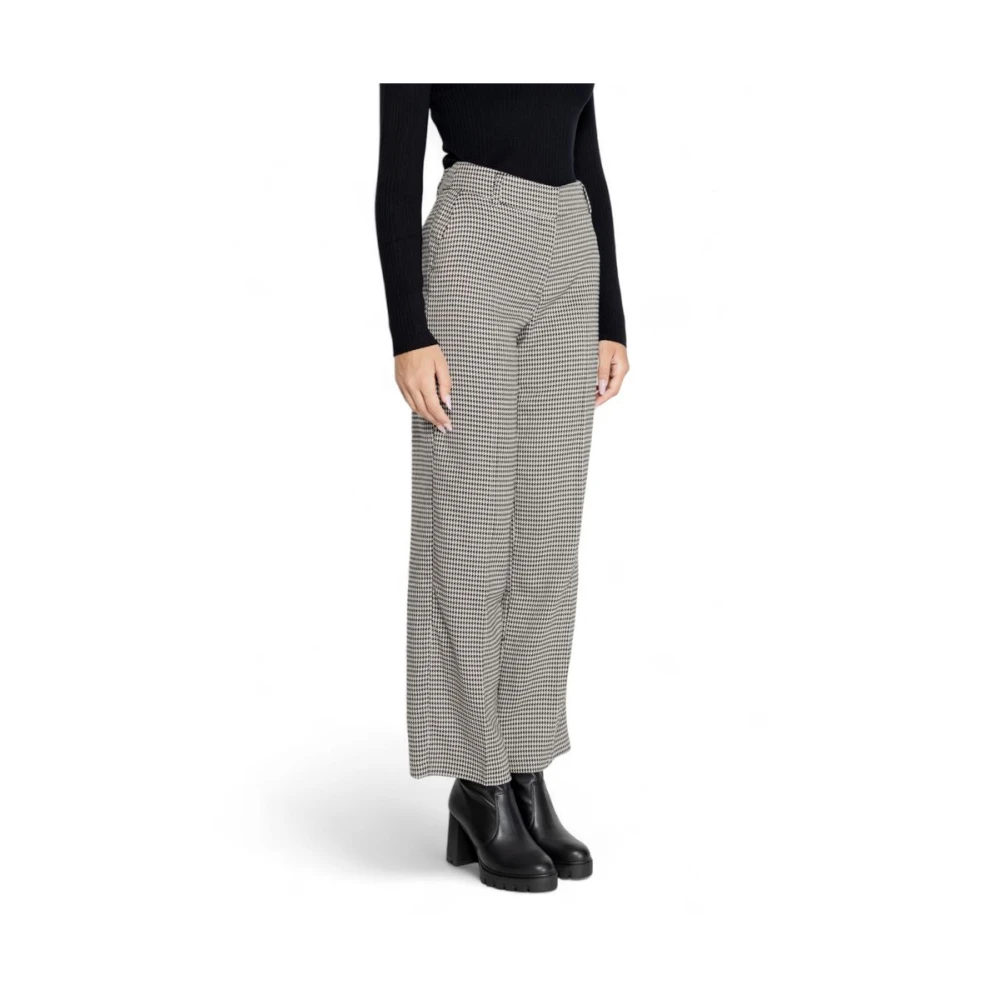 Only Zwarte Polyester Jeans & Broek Black Dames