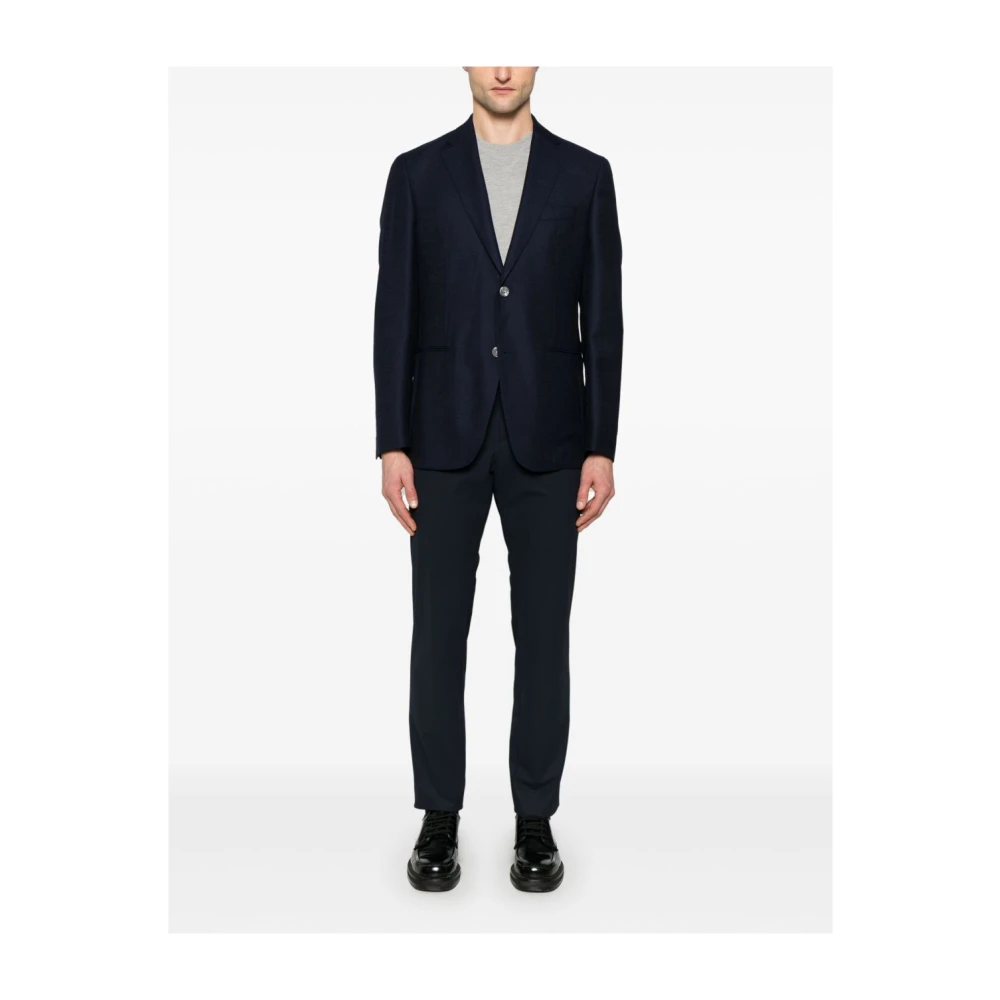 Hugo Boss Navy Blauwe Blazer voor Mannen Blue Heren