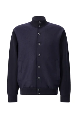 Ullblandning Stickad Ärm Blouson