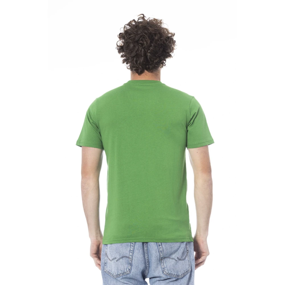 Cavalli Class Korte mouw T-shirt met logo print Green Heren
