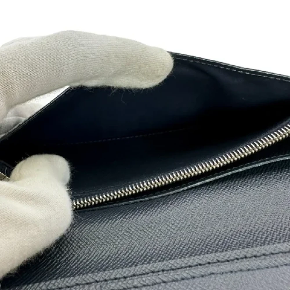 Louis Vuitton Vintage Pre-owned Leather wallets Black Dames