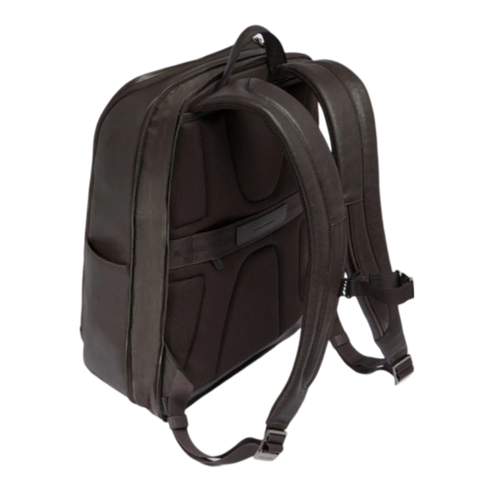 Piquadro Bruine rugzak voor PC en iPad Pro Brown Heren