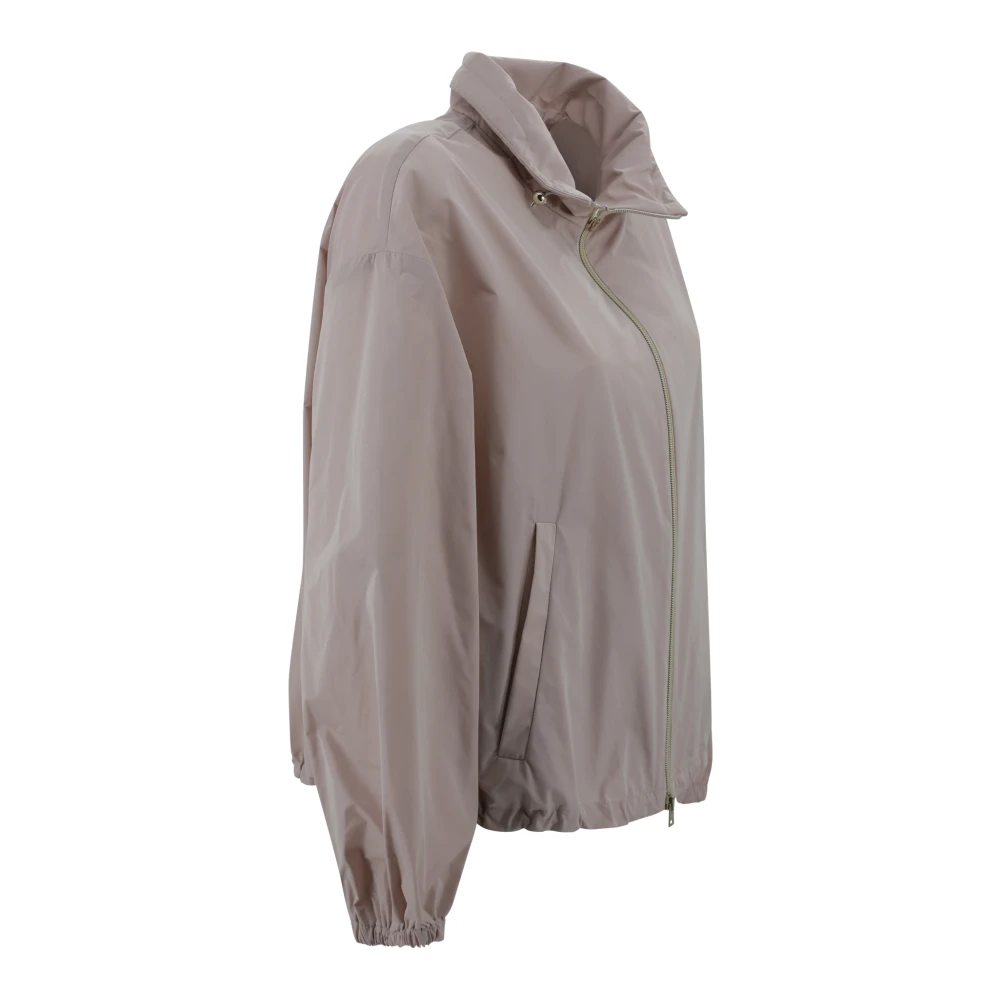 Herno Hooded Zip-Up Jas Pink Dames