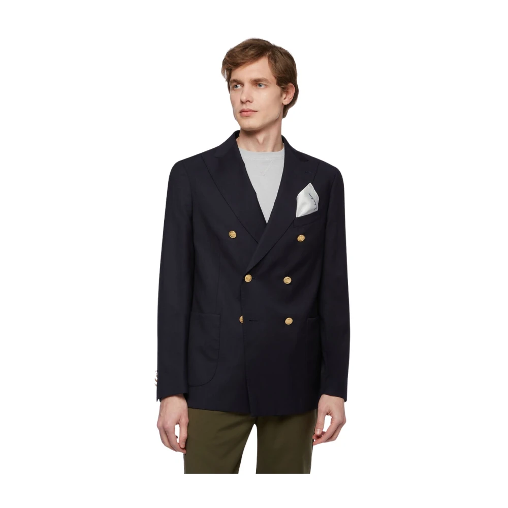 Brooks Brothers Wollen jas Blue Heren