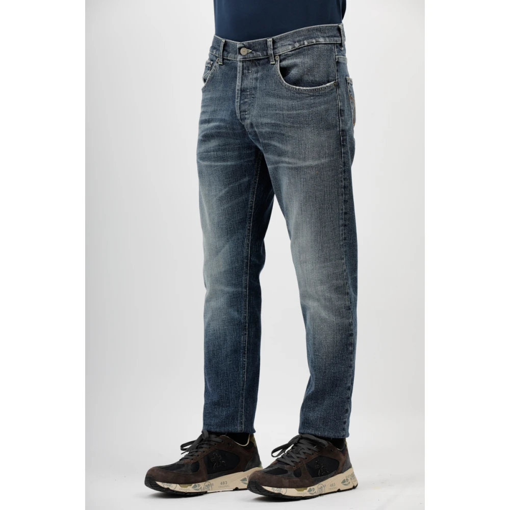 Dondup Donker denim worteljeans Blue Heren