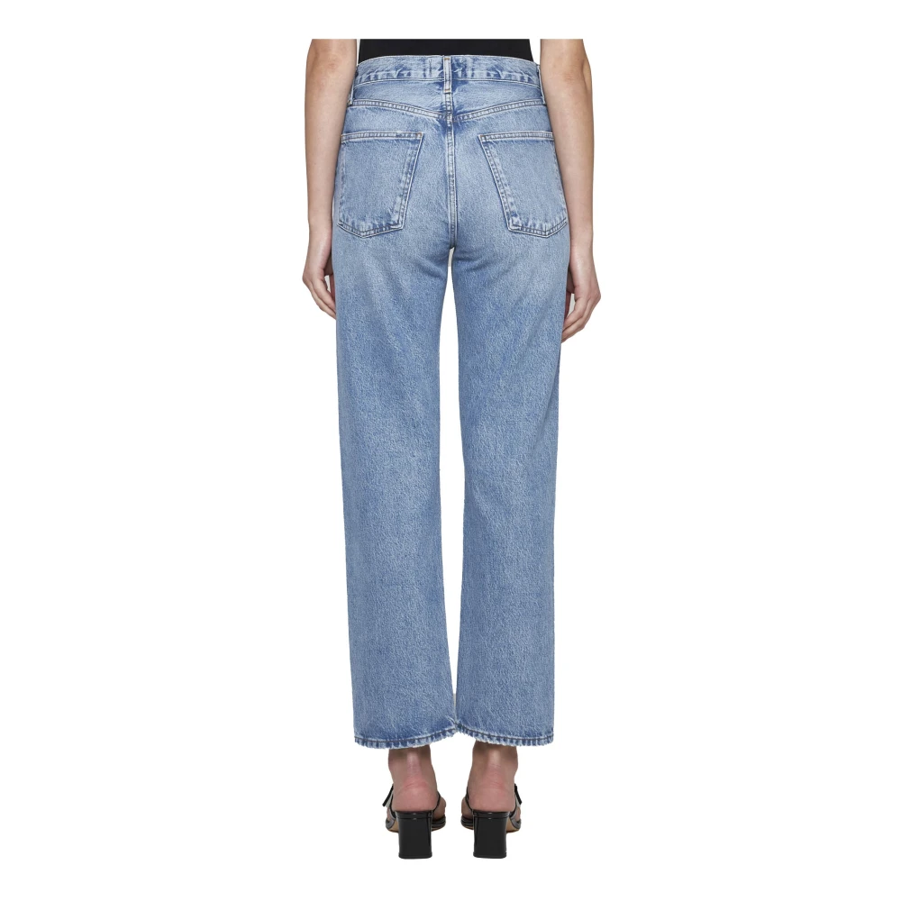 Agolde Hoge Taille Skinny Jeans Blue Dames
