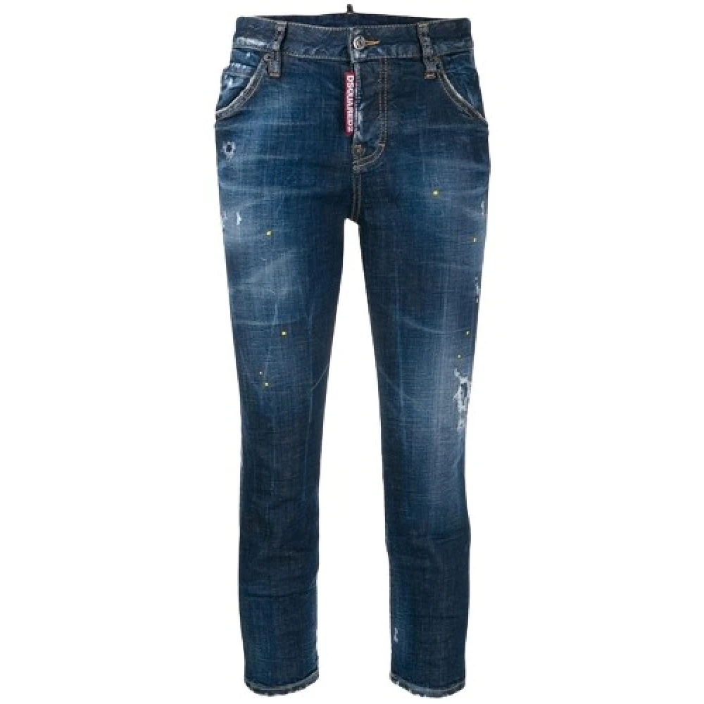 Dsquared2 Slim-fit Jeans i Denim Blue, Dam