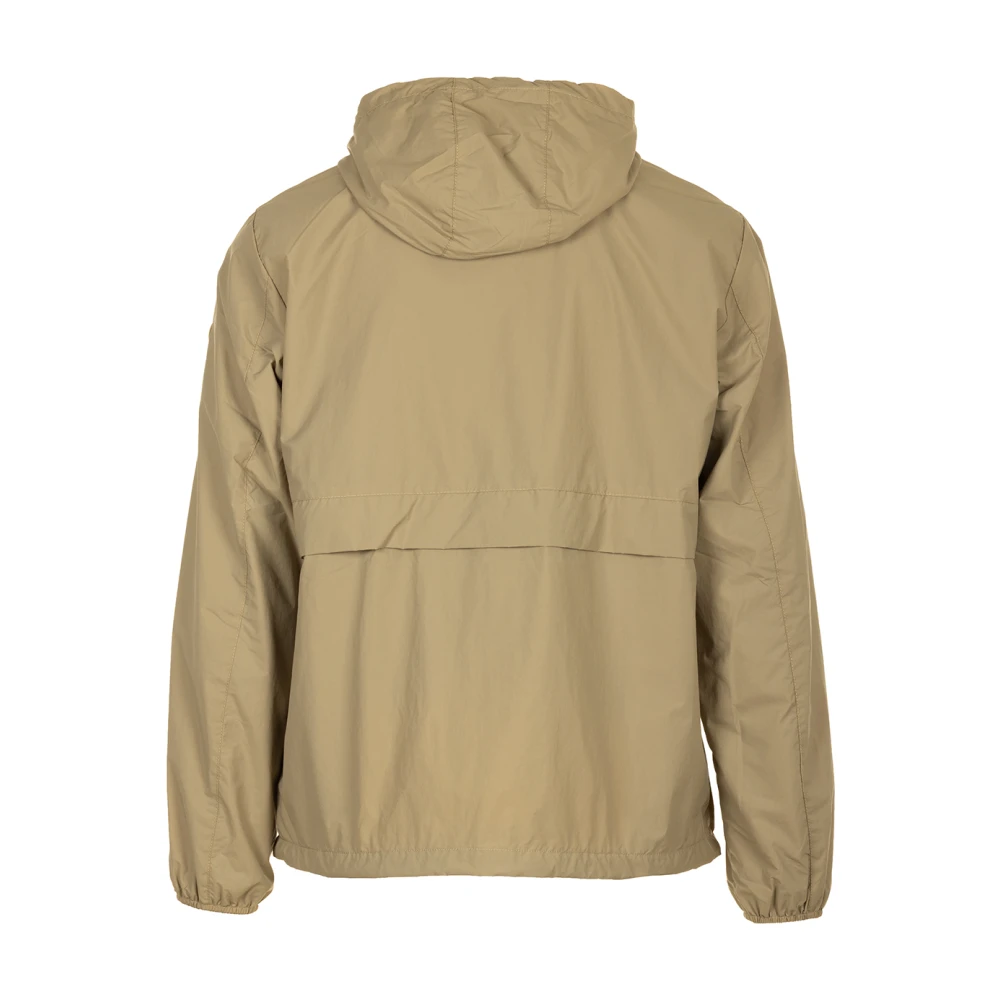 Save The Duck Gewatteerde capuchonjas voor heren Beige Heren