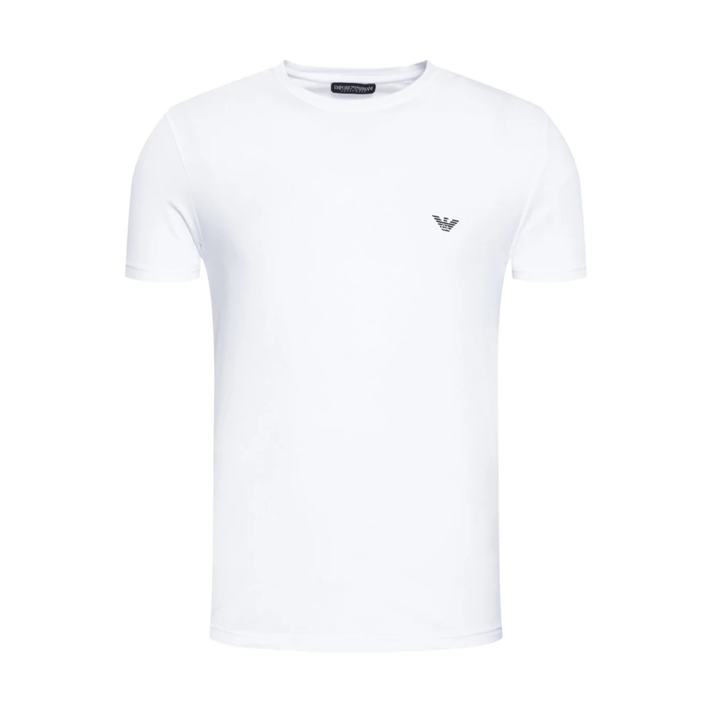 Emporio Armani Stretch Klänning Crew T-Shirt White, Herr