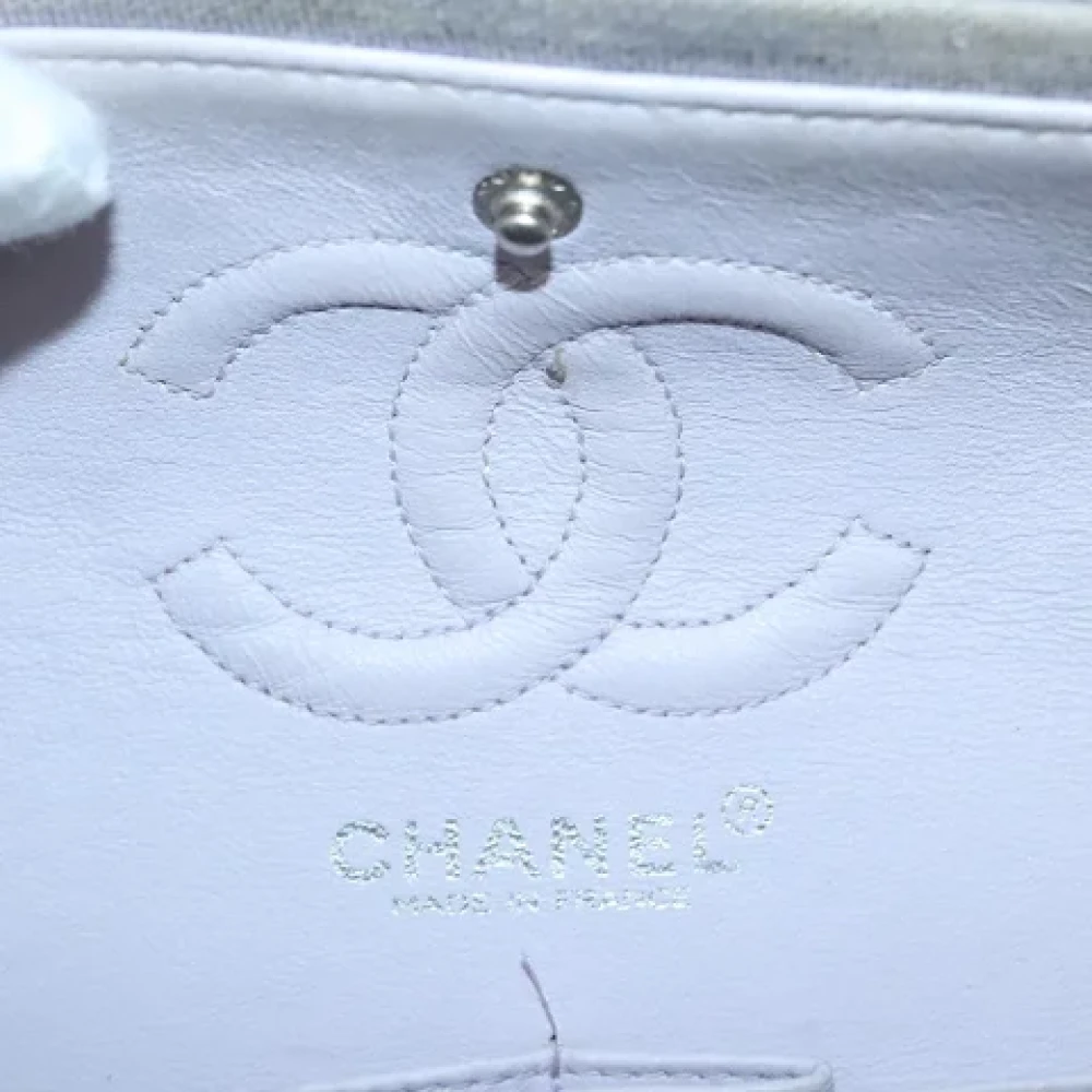 Chanel Vintage Pre-owned Cotton chanel-bags Gray Dames