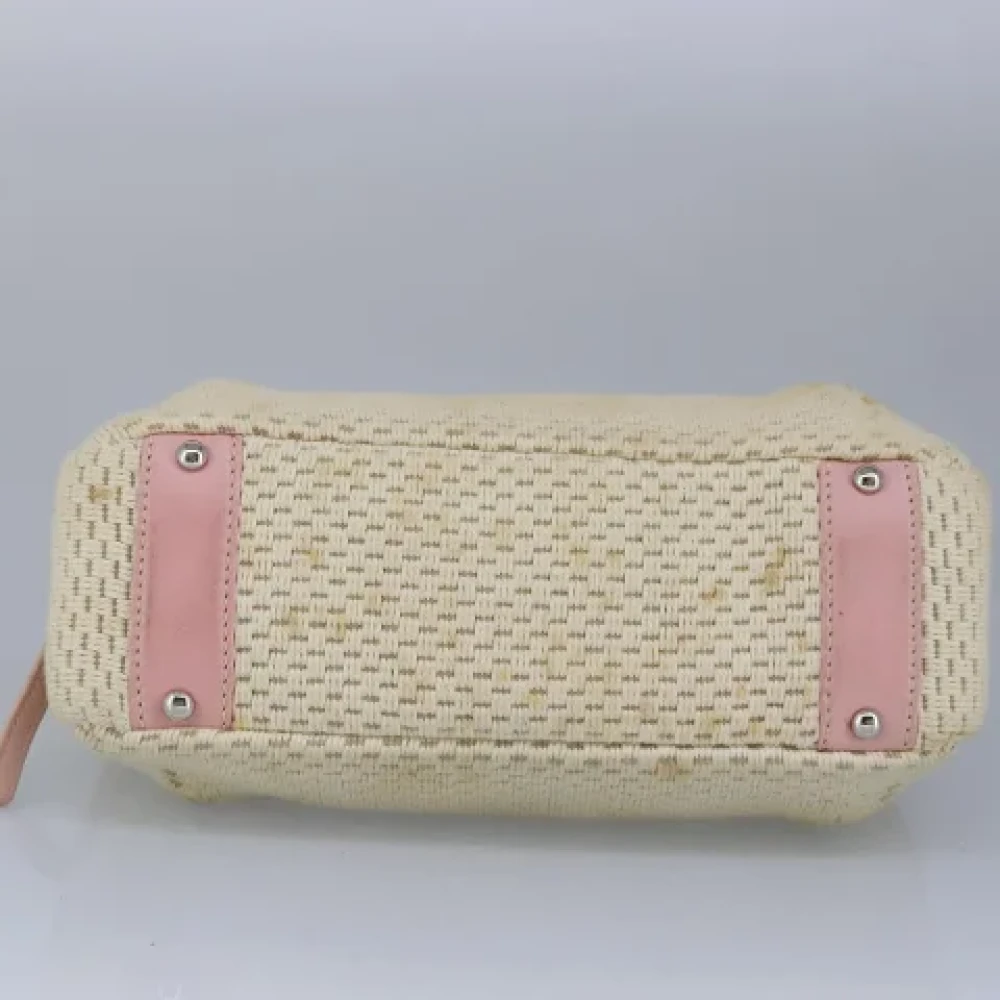 Chanel Vintage Pre-owned Canvas handbags Pink Dames