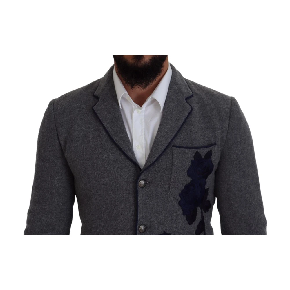 Dolce & Gabbana Men's Gray Blazer Jacket Sport