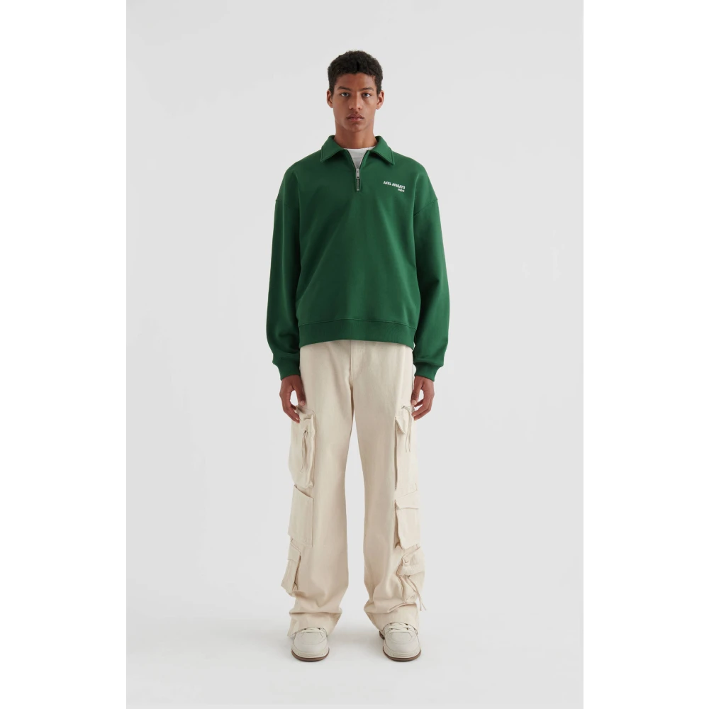 Axel Arigato Remi Half-Zip Sweater Green Heren