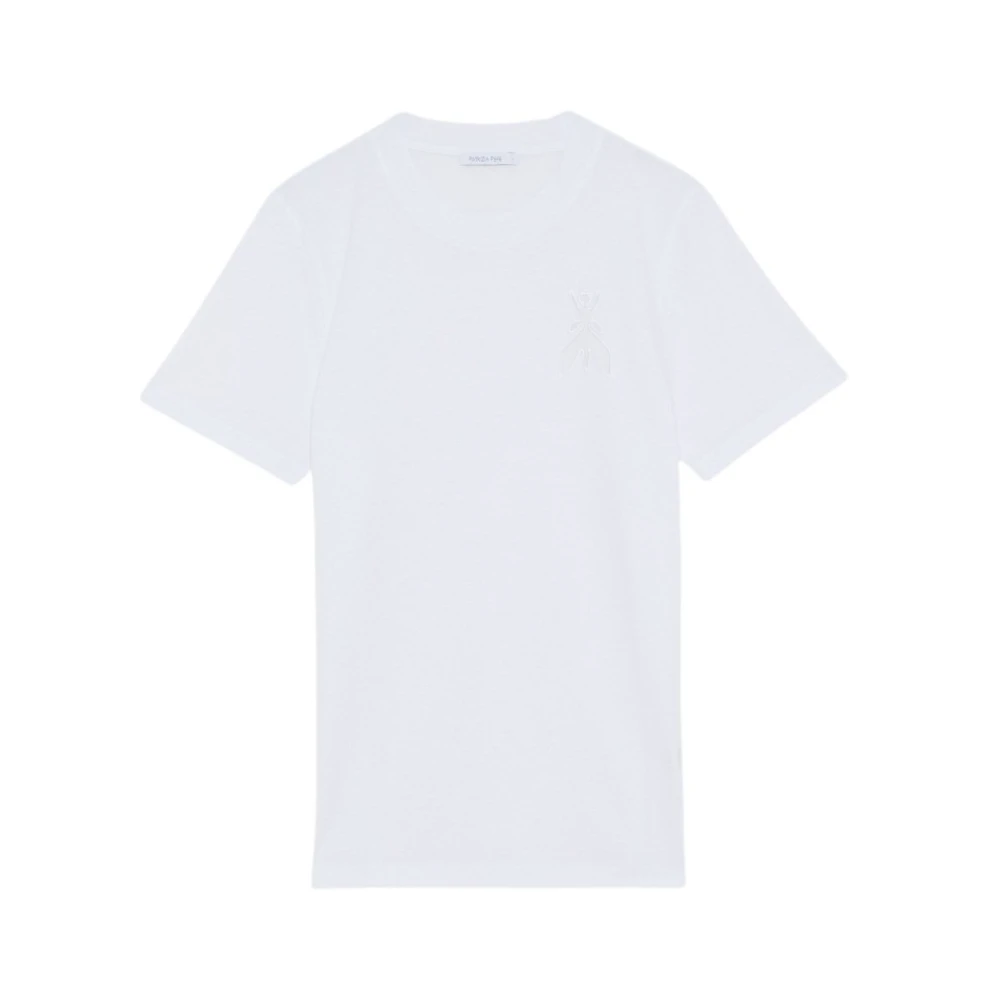 PATRIZIA PEPE Biaco Ottico T-Shirt White Dames