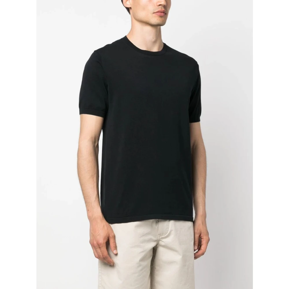 Aspesi Jersey T-shirt met ronde hals Blue Heren