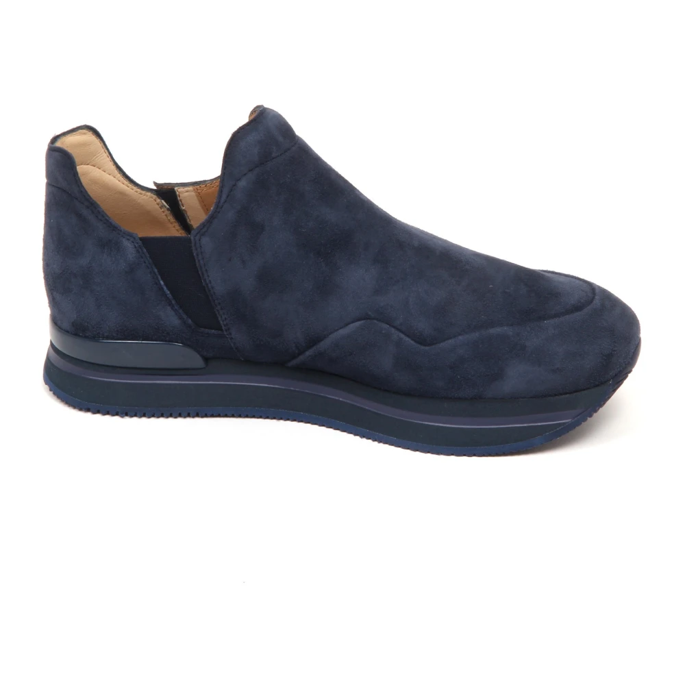 Hogan Suede Slip-On Schoen Dames Schoenen Blauw